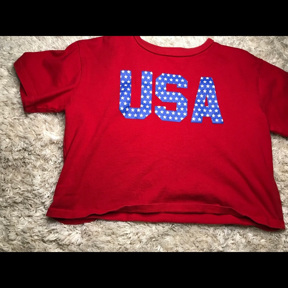 USA crop top